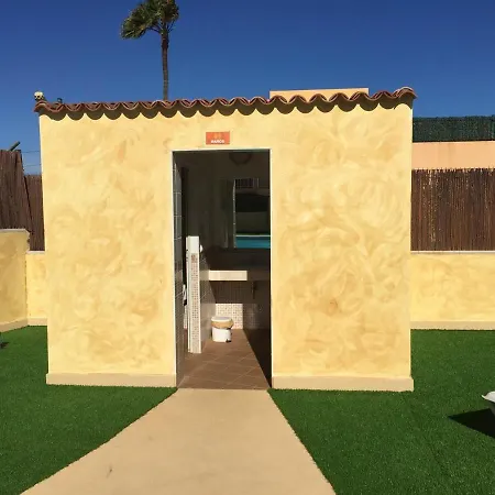 2 Bedrooms House With Sea View Shared Pool And Furnished Terrace At Corralejo